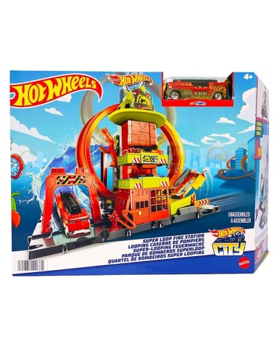 Avtotrek Hot Wheels City Super Fire Station Station HKX41
