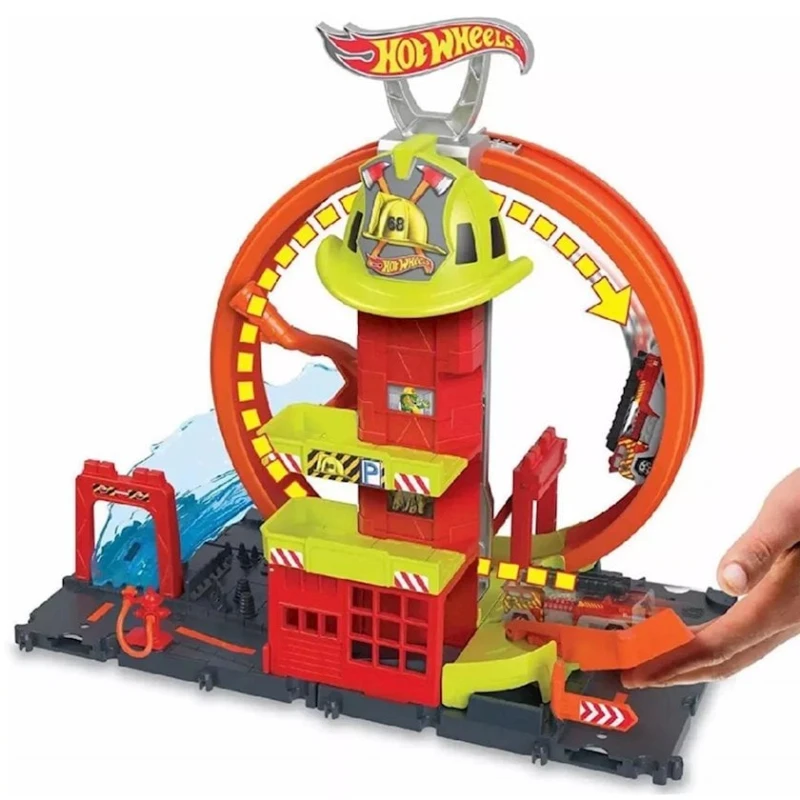 Автотрек Hot Wheels City Super Fire Station Station HKX41 Автотрек Hot Wheels City Super Fire Station Station HKX41