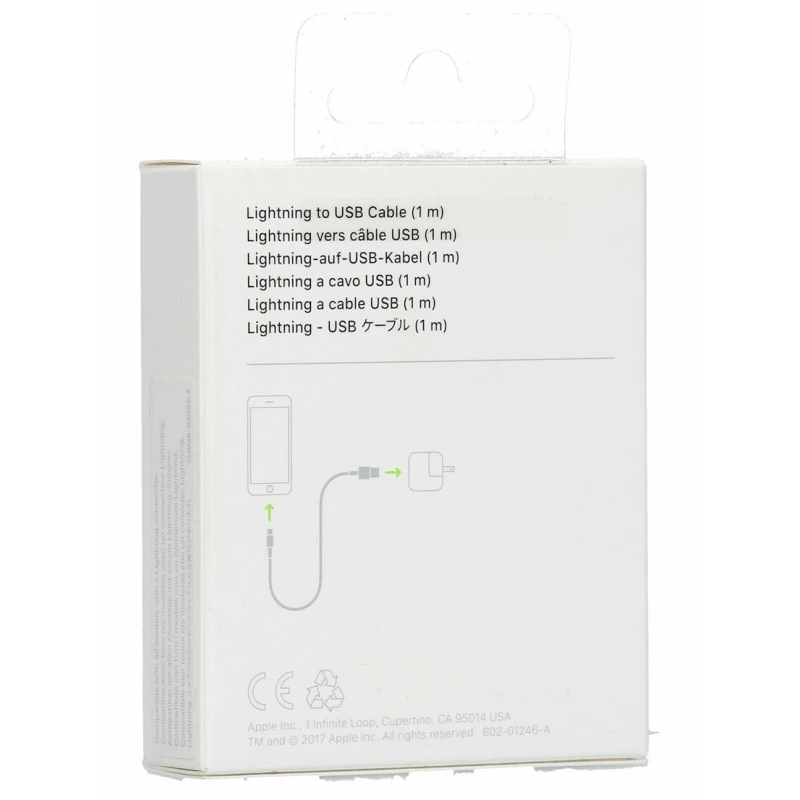 USB кабель Apple Lightning to USB Cable White 1 м USB кабель Apple Lightning to USB Cable White 1 м