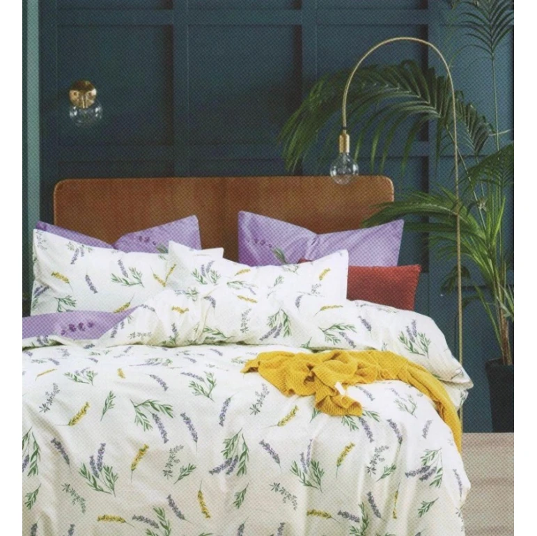 Комплект постельного белья MiraNova SF-746, пододеяльник 200x220 см, простыня 250x250 см, наволочка 50x70 см, двуспальный, хлопок, фиолетовый/белый Комплект постельного белья MiraNova SF-746, пододеяльник 200x220 см, простыня 250x250 см, наволочка 50x70 см, двуспальный, хлопок, фиолетовый/белый