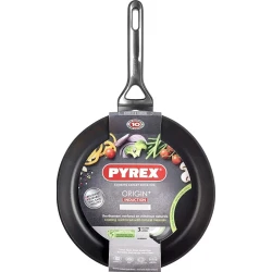Сковородка Pyrex Origin 20 см, алюминий, черная