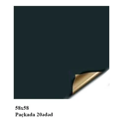 Qablaşdırma kağızı, tünd yaşıl, 58x58 sm, 20 əd