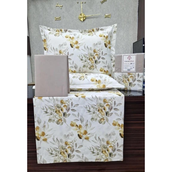 Комплект постельного белья Trend Cotton 00004459, пододеяльник 200x220 см, простыня 240x260 см, 2 наволочки 50x70 см, двуспальный, хлопок, разноцветный