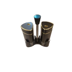 Qablar dəsti ədviyyatların saxlanılması üçün MagiDeal SE134, qara/qızılı