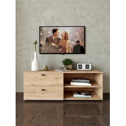 Тумба под ТВ 3563_LETNEWTumLon1Son, ЛДСП, коричневая, 42x38x115 см