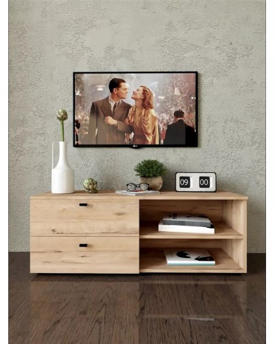 TV üçün tumba 3563_LETNEWTumLon1Son, LDSP, qəhvəyi, 42x38x115 sm