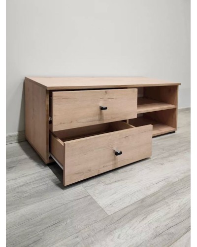 TV üçün tumba 3563_LETNEWTumLon1Son, LDSP, qəhvəyi, 42x38x115 sm