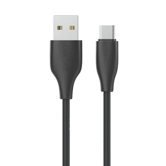 Kabel Celebrat CB-31 A-M USB to Type-C, 1 m, Black