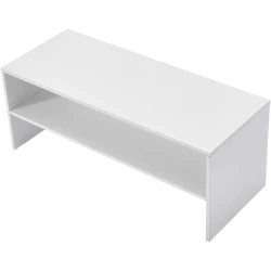 Журнальный стол Ev Plus Panana 12115613, ЛДСП, белый, 40х40х100 см