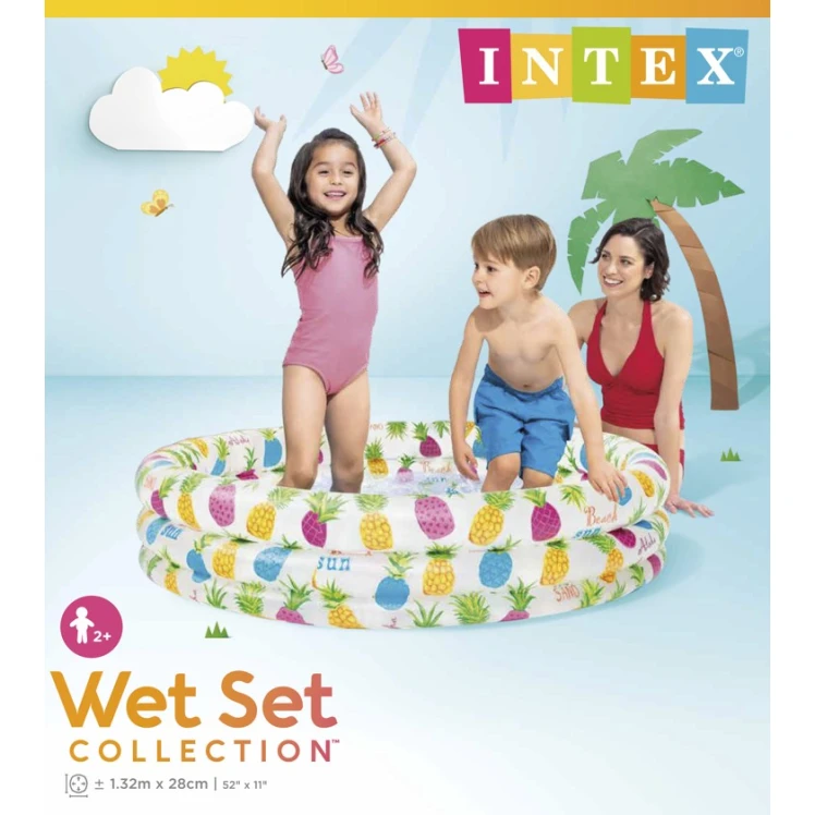 Надувной бассейн Intex, 132x28 см, Винил, Круглый, 248 л, для детей от 2 лет - ezzy_Intex 59431 Надувной бассейн Intex, 132x28 см, Винил, Круглый, 248 л, для детей от 2 лет - ezzy_Intex 59431