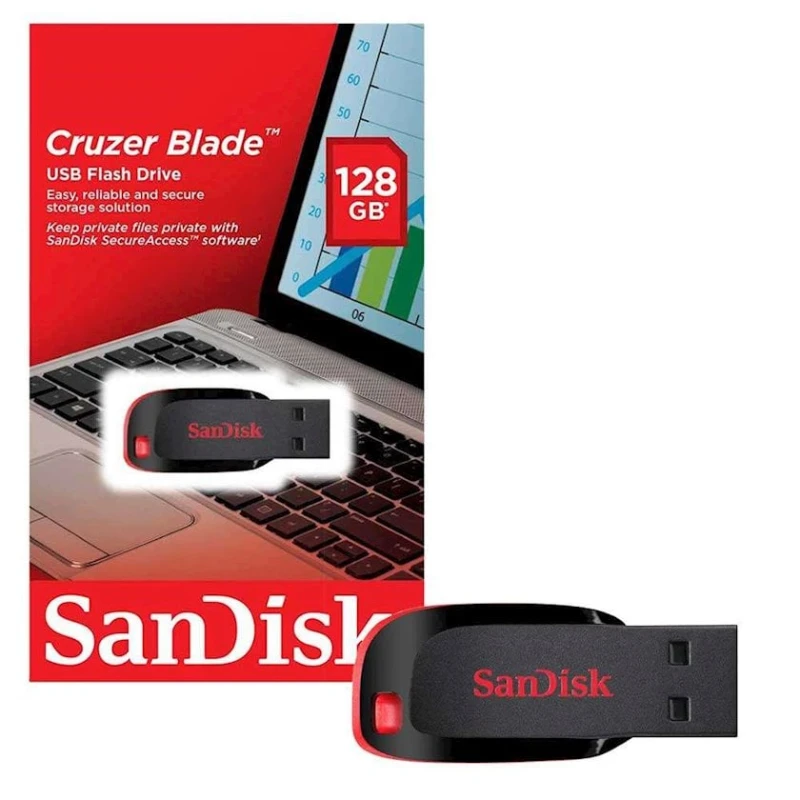 Флешка SanDisk Cruzer Blade 128GB Флешка SanDisk Cruzer Blade 128GB