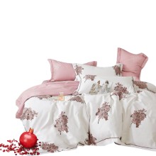 Yataq dəsti Narlı 000930, yorğan üzü 200x220 sm, mələfə 240x260 sm, 2 yastıq üzü 50x70 sm, ikinəfərlik, pambıq/satin, rəngbərəng