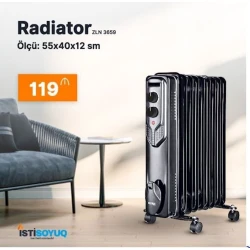 Масляный обогреватель Zilan ZLN-3659 Black