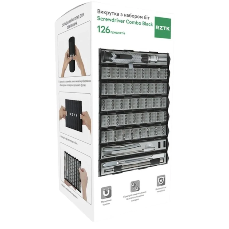 Отвертка с набором бит RZTK Screwdriver Combo 126 Set Отвертка с набором бит RZTK Screwdriver Combo 126 Set