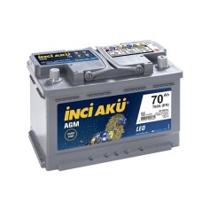 Avtomobil akkumulyatoru İnci Akü AGM 70 Ah