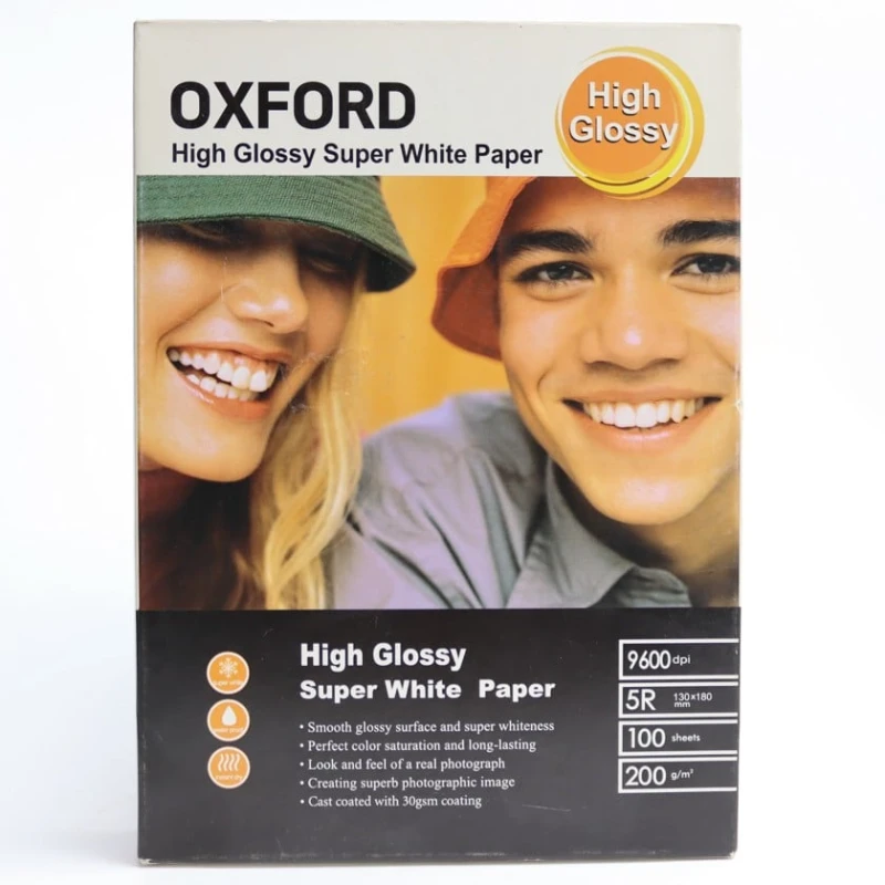 Фотобумага Oxford, High Glossy 5R, 200 гр, 100 стр Фотобумага Oxford, High Glossy 5R, 200 гр, 100 стр