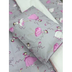 Комплект детского постельного белья MiraNova SF-581, сатин, серый, пододеяльник 100x150 см, простыня 110x160 см, наволочка 35х45 см