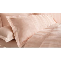 Комплект постельного белья Yataş Shelly, пододеяльник 240x220 см, простыня 280x240 см, наволочка 50х70 см (2 шт), двуспальный, бамбук/хлопок, розовый