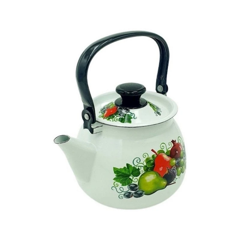 Чайник для кипячения воды Керченская эмаль Восточное просо, 3500 мл, эмалированная сталь, белый Чайник для кипячения воды Керченская эмаль Восточное просо, 3500 мл, эмалированная сталь, белый