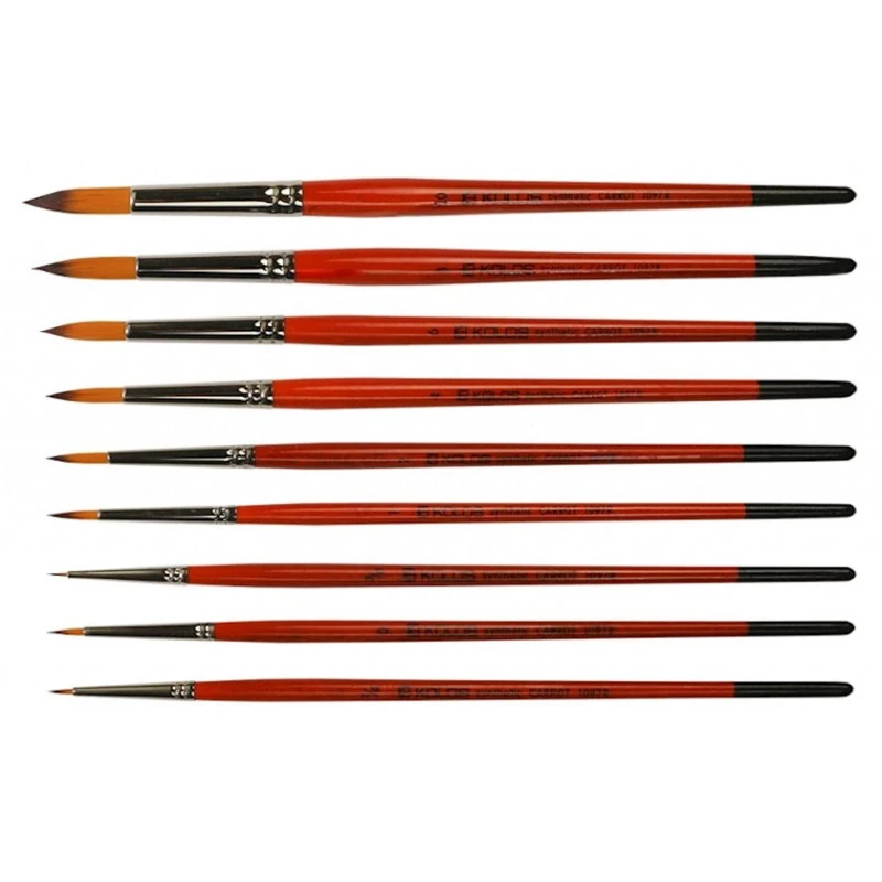 Кисть Kolos Carrot №1, круглая, cинтетика