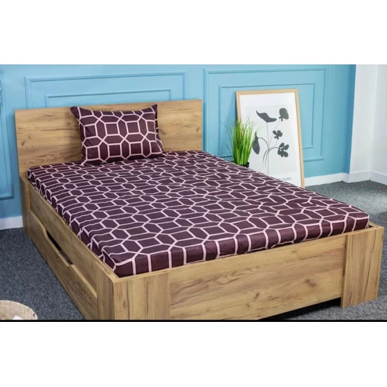 Комплект постельного белья Moon Star SHA-0000995, простыня 180x200 см, наволочка 50х70 см (2 шт), двуспальный, хлопок, разноцветный