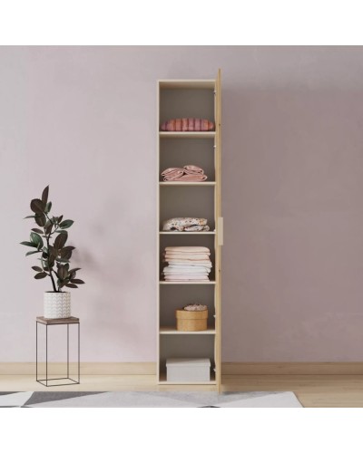 Şkaf Art Mebel 21, laminat, bej/qəhvəyi, 210x40x45 sm