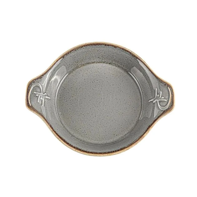 Форма для запекания Porland 04ALM002589, фарфор, серая, 14 см