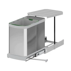 Мусорный бак Starax с телескопической направляющей из нержавеющей стали, 16 л (8699415526971) Мусорный бак Starax с телескопической направляющей из нержавеющей стали, 16 л (8699415526971)