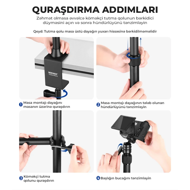 Штатив Neewer TL253A-MH022 Штатив Neewer TL253A-MH022
