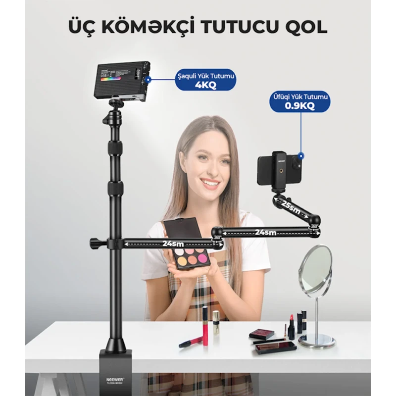 Штатив Neewer TL253A-MH022 Штатив Neewer TL253A-MH022