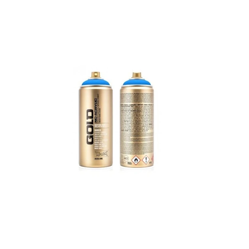 Akril sprey boya Montana Gold, fluoresent, F5000 Flame Blue, 400 ml