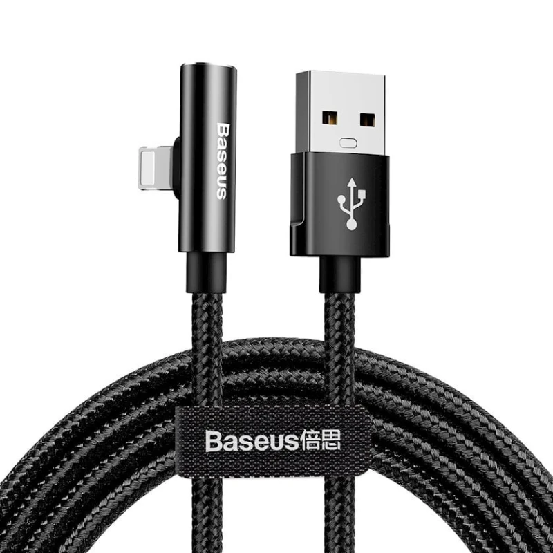 Кабель USB Baseus Rhythm Bent Connector Audio and Charging Cable USB, черный