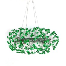 Asma çilçıraq 5179-600, yaşıl, LED, G9, metal xrom/yaşıl büllur - YAŞIL 5179-600