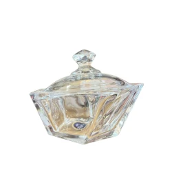 Конфетница ZGH_00423, стекло, прозрачная, 22x16 см