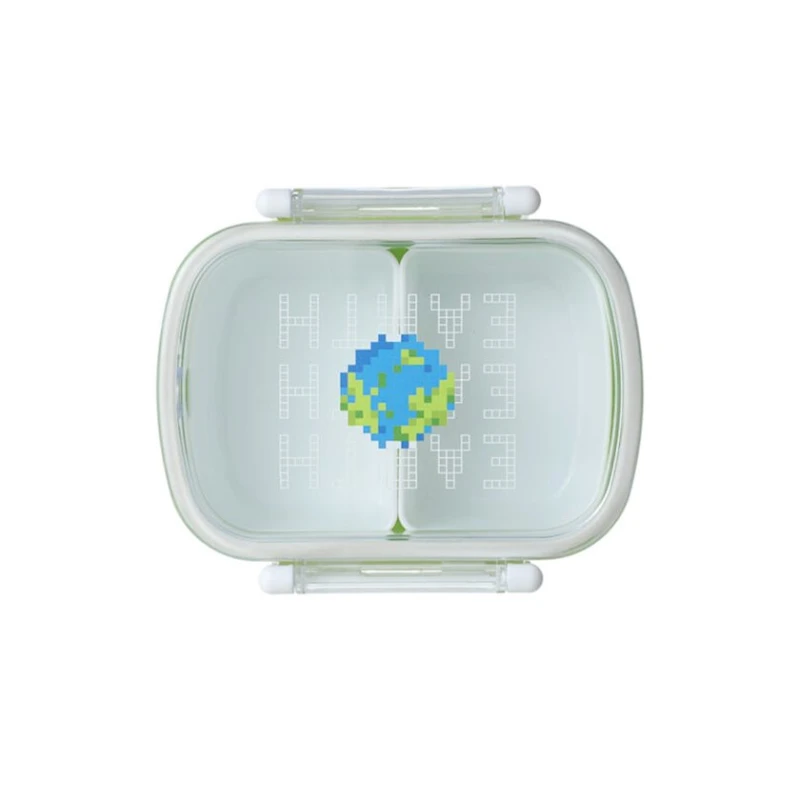 Qab qacaq dəsti Miniso I Love Earth Plastic Water Bottle & Bento Box