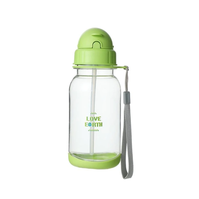 Qab qacaq dəsti Miniso I Love Earth Plastic Water Bottle & Bento Box