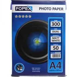 Фотобумага Fopex Dual Matt, A4, 300 гр, 50 стр