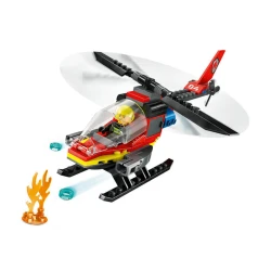 Конструктор LEGO City Fire Rescue Helicopter 60411, 5+ лет, 85 элементов