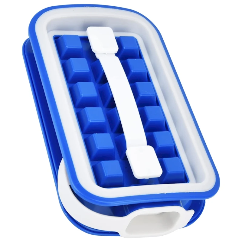 Форма для льда Ketsicart, силикон, голубая Форма для льда Ketsicart, силикон, голубая