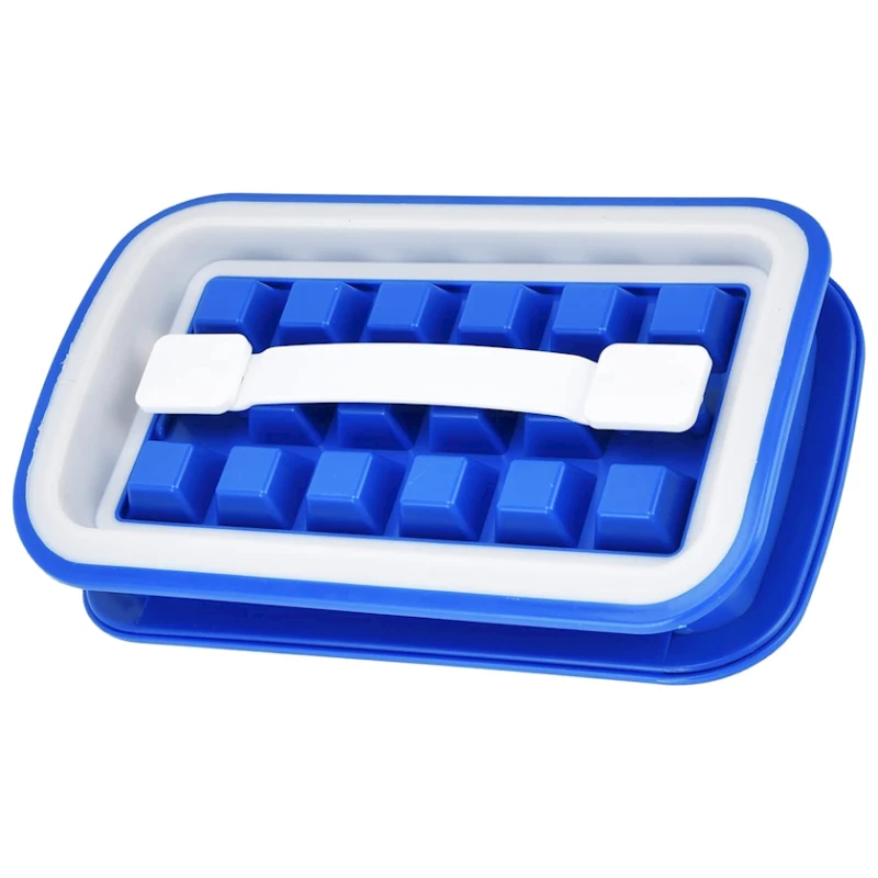 Форма для льда Ketsicart, силикон, голубая Форма для льда Ketsicart, силикон, голубая