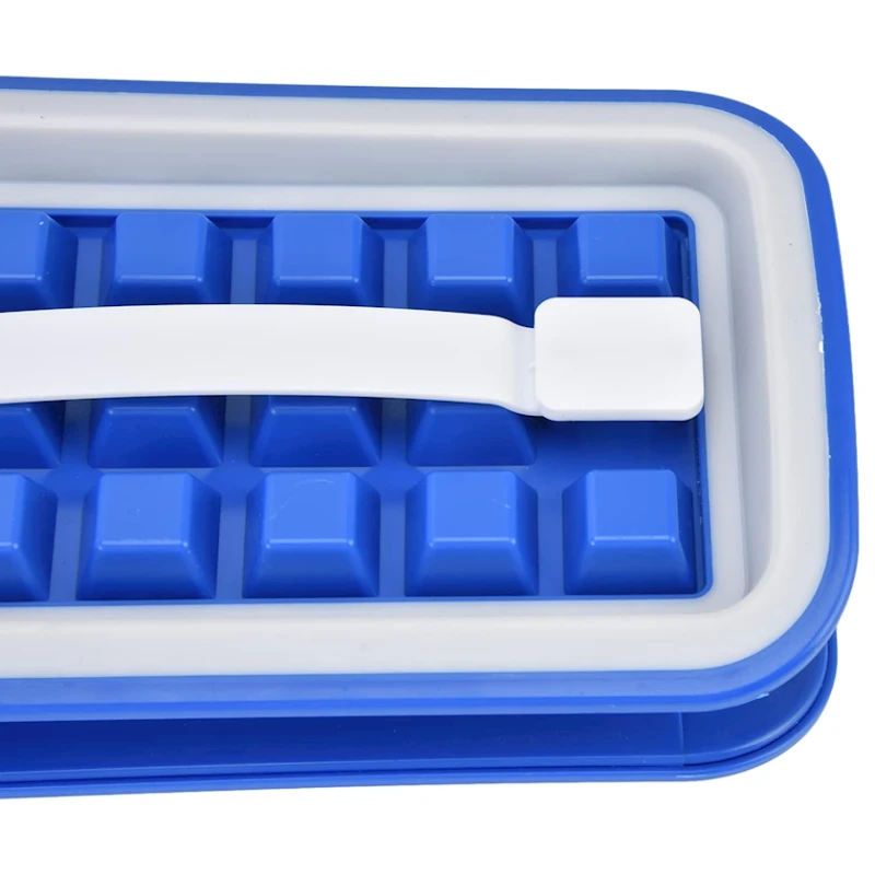 Форма для льда Ketsicart, силикон, голубая Форма для льда Ketsicart, силикон, голубая