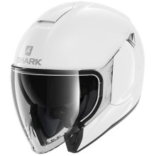 Motosikl dəbilqəsi Shark Citycruiser Blank HE1920EWHU, ölçü M, ağ