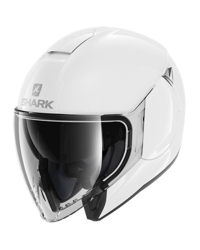 Motosikl dəbilqəsi Shark Citycruiser Blank HE1920EWHU, ölçü M, ağ