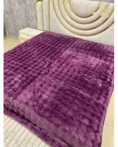 Pled-örtük MiraNova LQ-101, 210×230 sm, bambuk, bənövşəyi