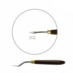 Мастихин Rosa Talent Classic, нержавеющая сталь/дерево, ромб мини, 2 см, № 37