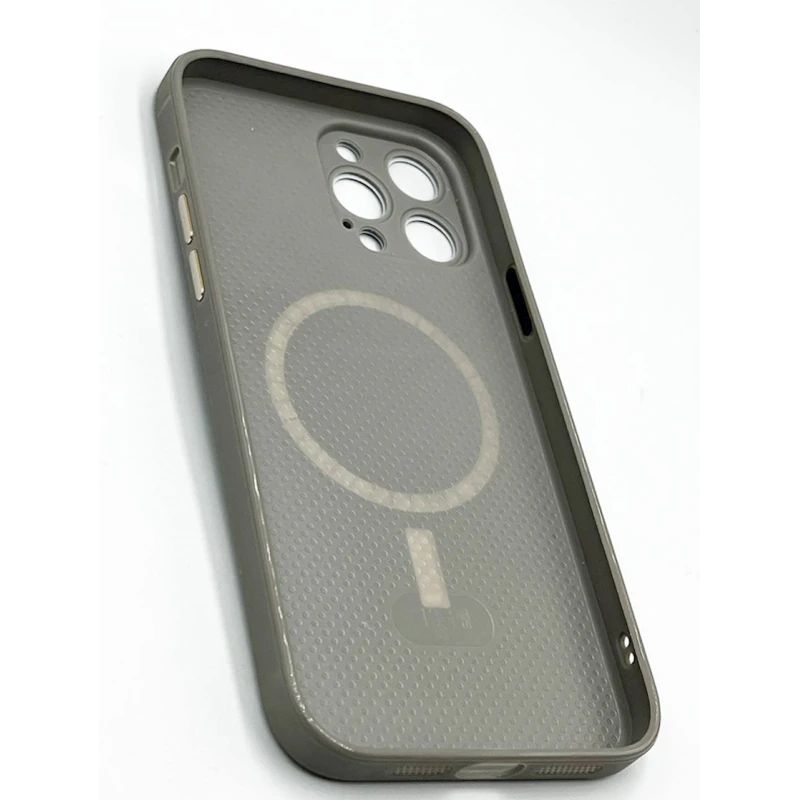 Çexol Apple iPhone 14 Pro Max üçün with MagSafe Silver Grey