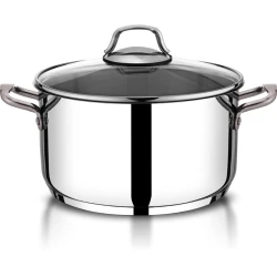 Кастрюля Burner Bermuda, нержавеющая сталь, серебристая, 26x16 см