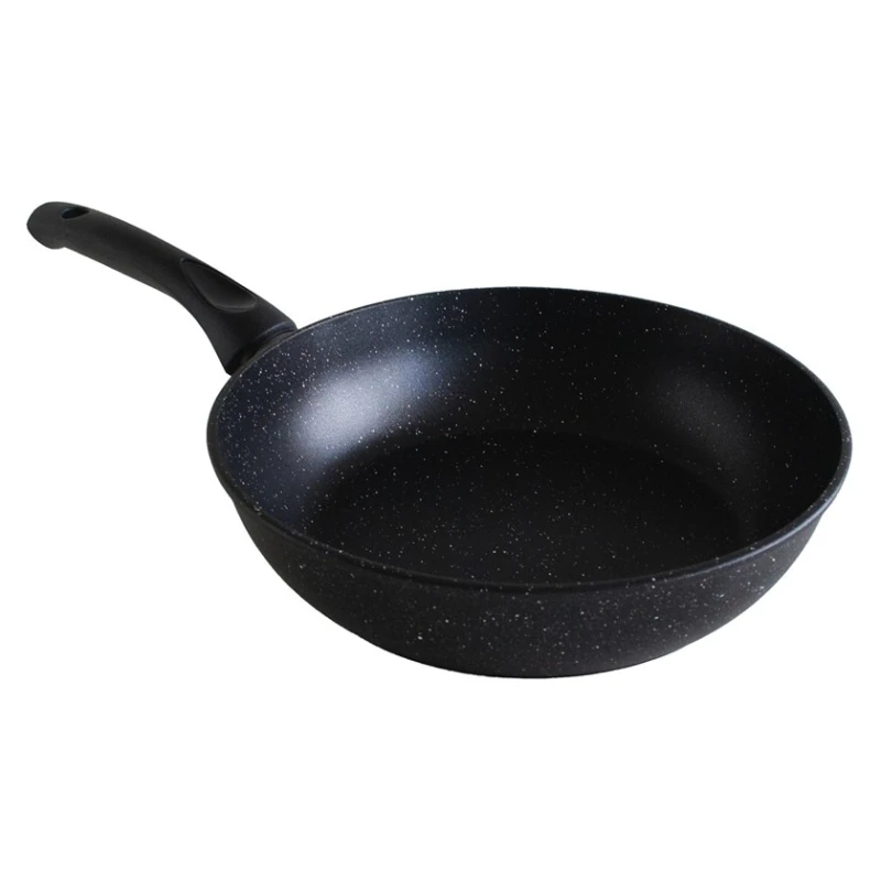 Сковородка Vari Классическая каменная EVKB-30128, алюминий, черная, 28 см