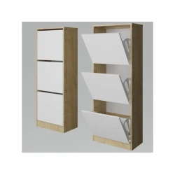 Тумба для обуви Art Mebel 43, ламинат, белая, 110х50х30 см Тумба для обуви Art Mebel 43, ламинат, белая, 110х50х30 см