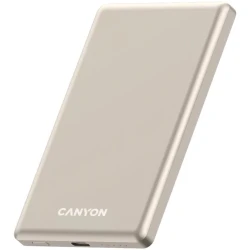 Внешний аккумулятор Canyon OnPower 505 Slim Magsafe 5000mAh PD20W Beige